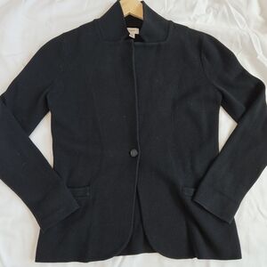 J. Crew Factory, Schoolboy Sweater Blazer, XS, Black